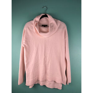 Banana Republic Pink Cowl Neck Sweater M | Soft Knit Long Sleeve Pullover